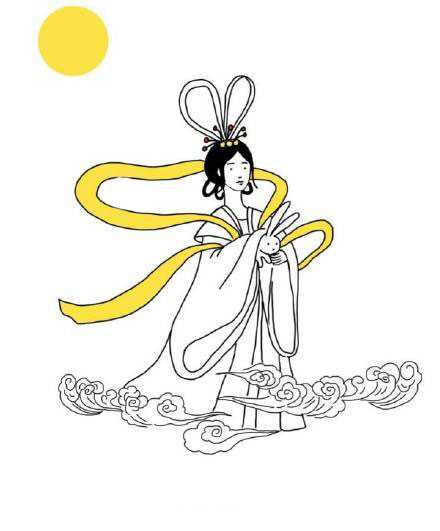 简单又漂亮的嫦娥简笔画教程