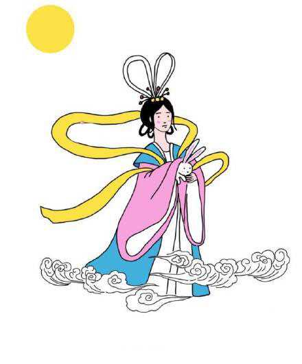 简单又漂亮的嫦娥简笔画教程