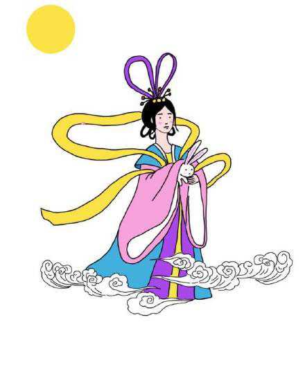 简单又漂亮的嫦娥简笔画教程
