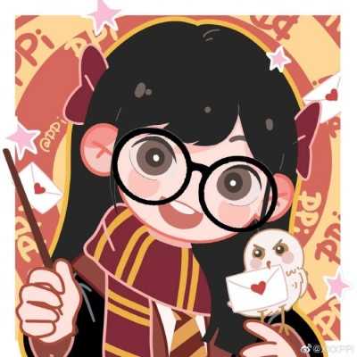 2021哈利波特Q版萌图四人闺蜜头像