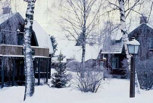 雪后的唯美村庄犹如银装素裹的童话世界 冬季乡村雪景图