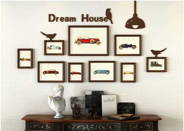 唯美现代创意照片墙设计风格