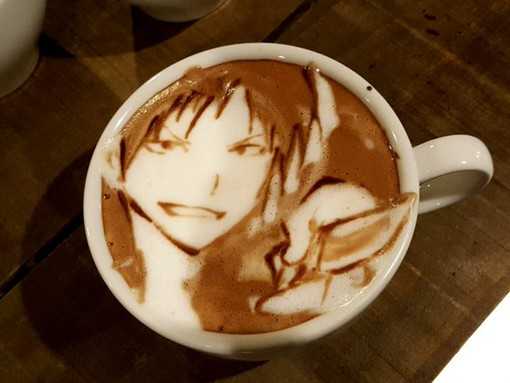 日本REISSUE咖啡店出的卡布奇诺拉花动漫系列主题 创意卡通拉花美的都舍不得吃了