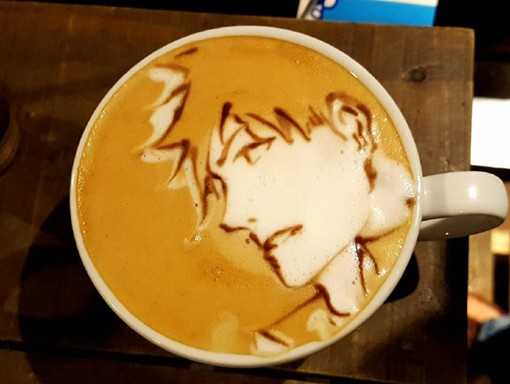 日本REISSUE咖啡店出的卡布奇诺拉花动漫系列主题 创意卡通拉花美的都舍不得吃了