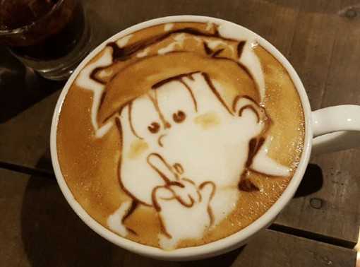 日本REISSUE咖啡店出的卡布奇诺拉花动漫系列主题 创意卡通拉花美的都舍不得吃了