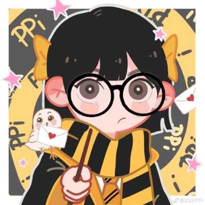 2021哈利波特Q版萌图四人闺蜜头像