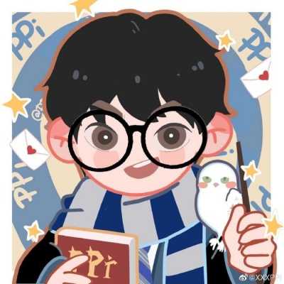 2021哈利波特Q版萌图四人闺蜜头像