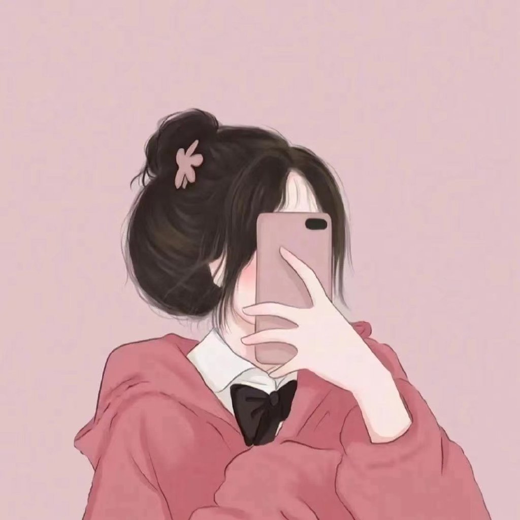 现代粉色简约女手绘头像一组,我猜你一定喜欢。