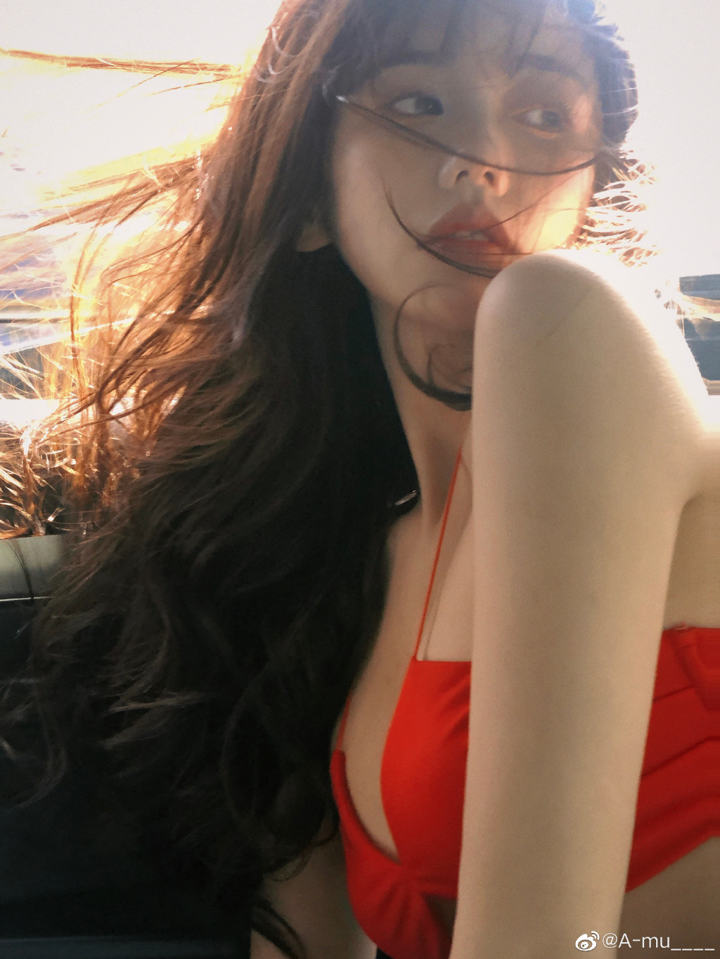 微博@A-mu_：少女私房写真