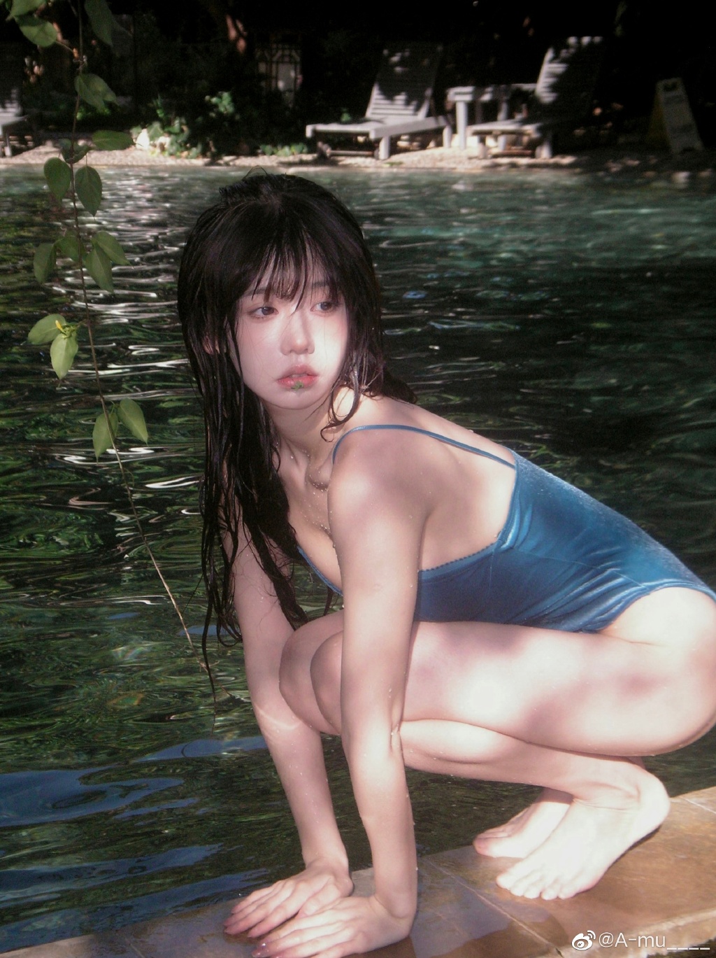 微博@A-mu_：少女私房写真