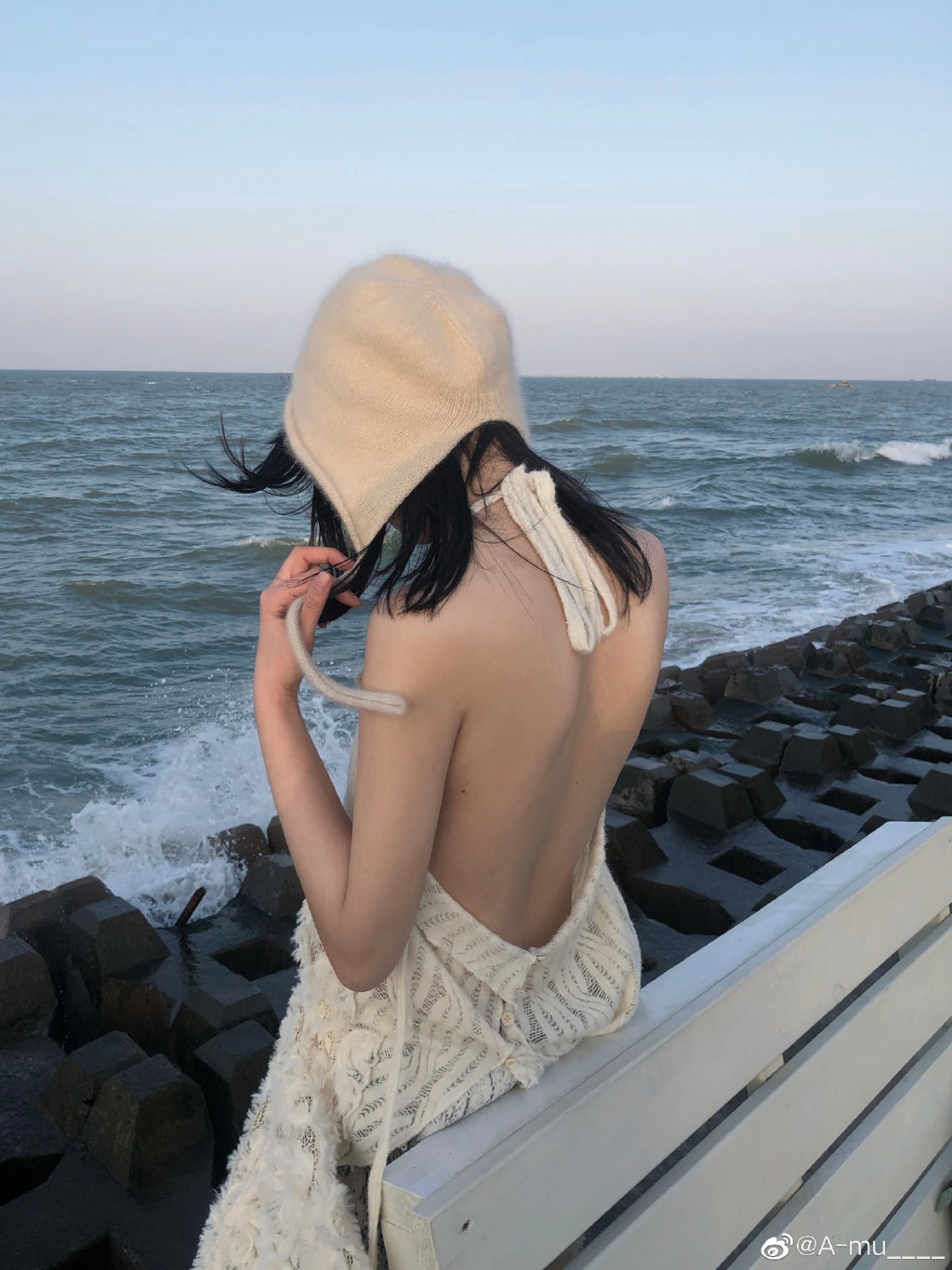 微博@A-mu_：少女私房写真