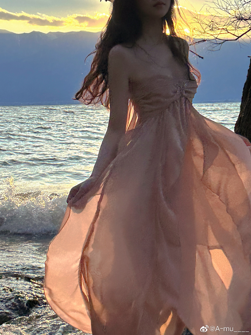 微博@A-mu_：少女私房写真