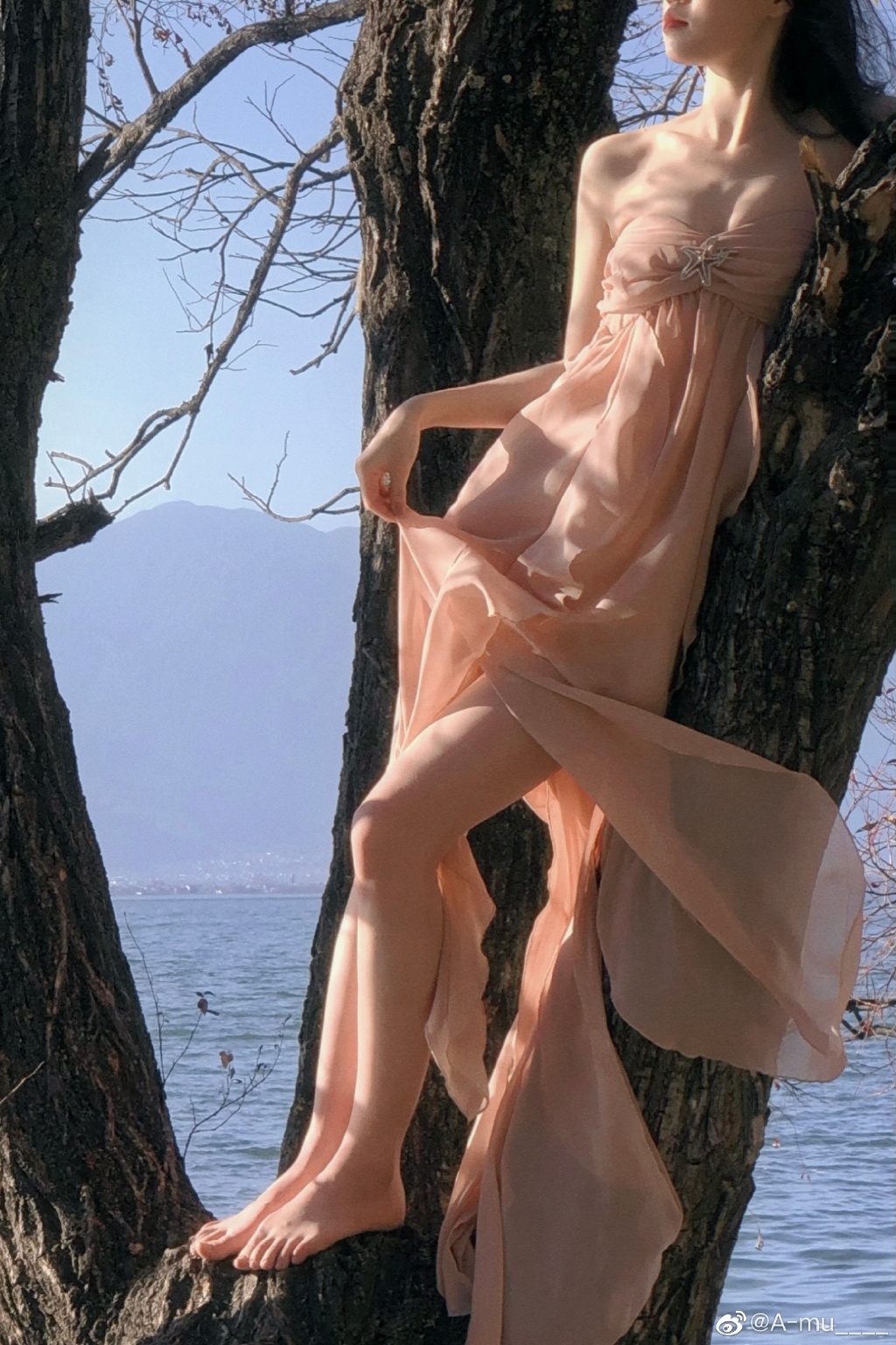 微博@A-mu_：少女私房写真