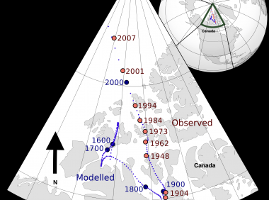 地球的北极正在快速移动,我们也许知道为什么了