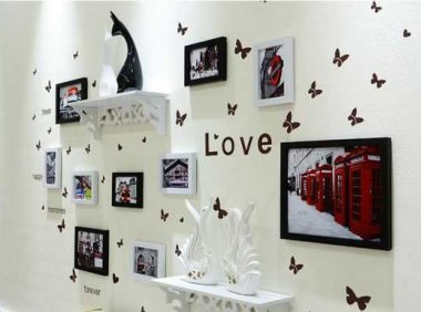 唯美现代创意照片墙设计风格