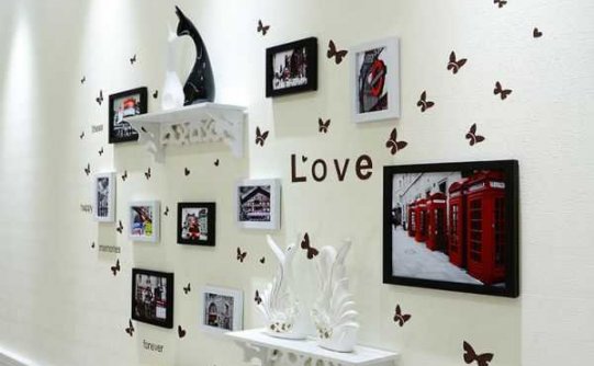 唯美现代创意照片墙设计风格