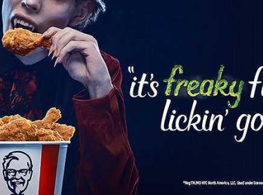 加拿大肯德基2022万圣节创意活动 夜光桶