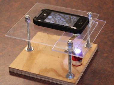 看动物细胞有丝分裂 智能手机变高倍数码显微镜