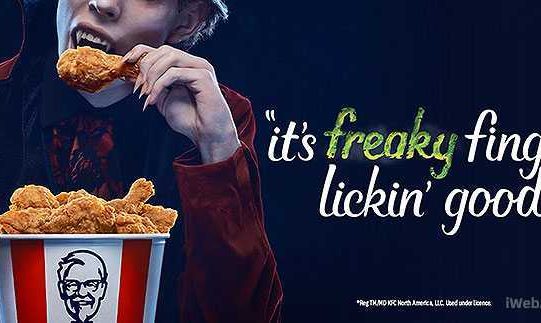 加拿大肯德基2022万圣节创意活动 夜光桶