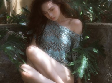 微博@A-mu_:少女私房写真